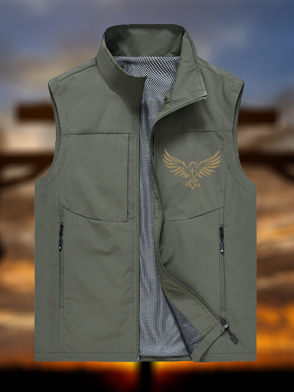 Wings Like Eagles Jesus God Christian Outdoor Quick-dry Vest