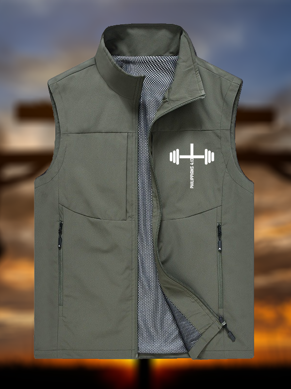 Fitness Philippians 4:13 Jesus God Christian Outdoor Quick-dry Vest