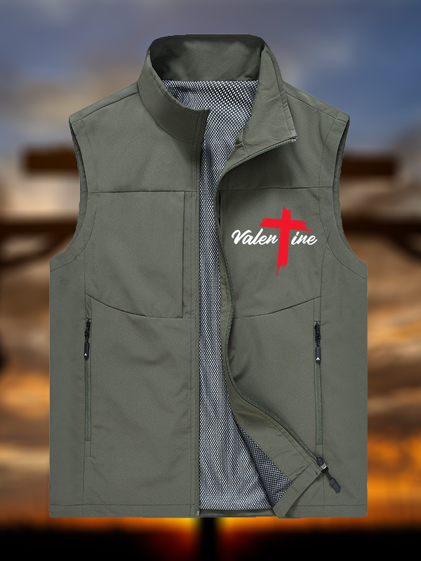 Valentine Jesus God Christian Outdoor Quick-dry Vest