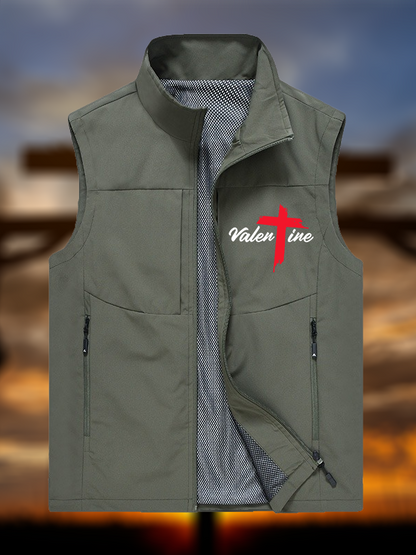 Valentine Jesus God Christian Outdoor Quick-dry Vest