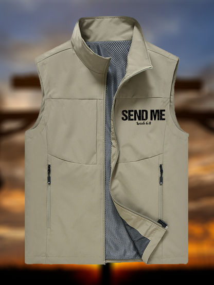 Isaiah 6:8 - SEND ME Jesus God Christian Outdoor Quick-dry Vest