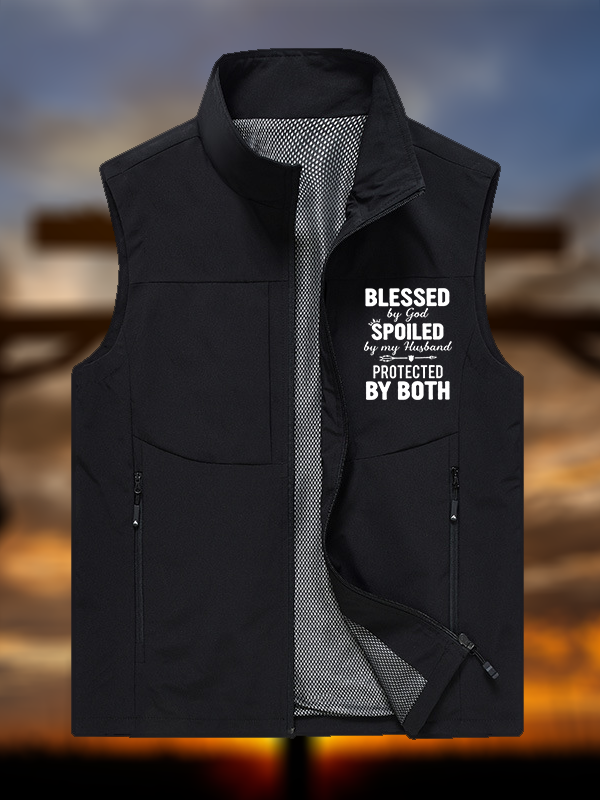 God Bless Jesus God Christian Outdoor Quick-dry Vest