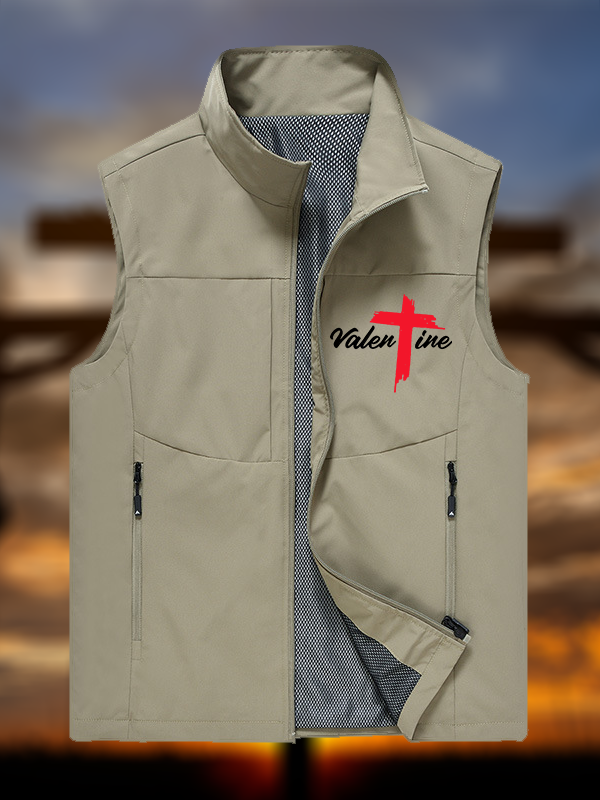 Valentine Jesus God Christian Outdoor Quick-dry Vest