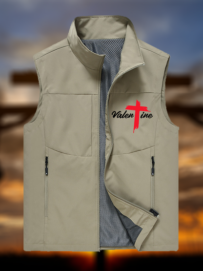 Valentine Jesus God Christian Outdoor Quick-dry Vest