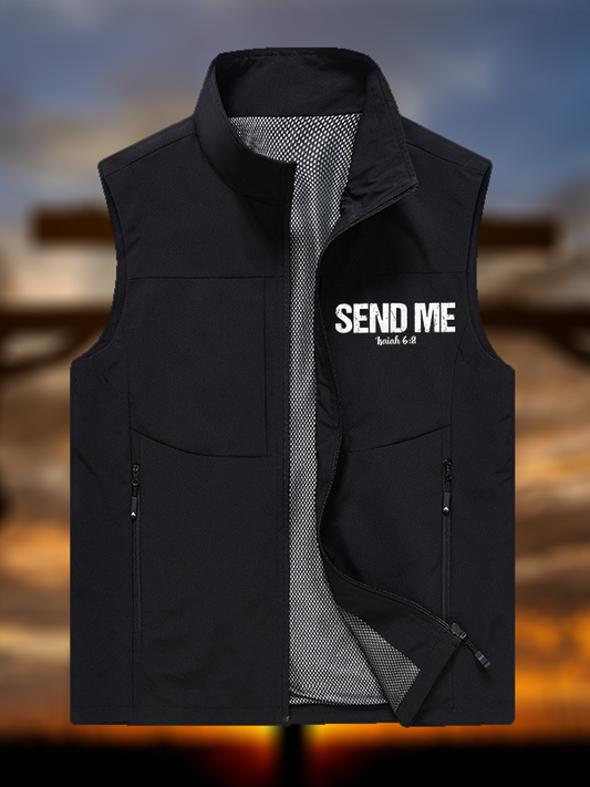 Isaiah 6:8 - SEND ME Jesus God Christian Outdoor Quick-dry Vest