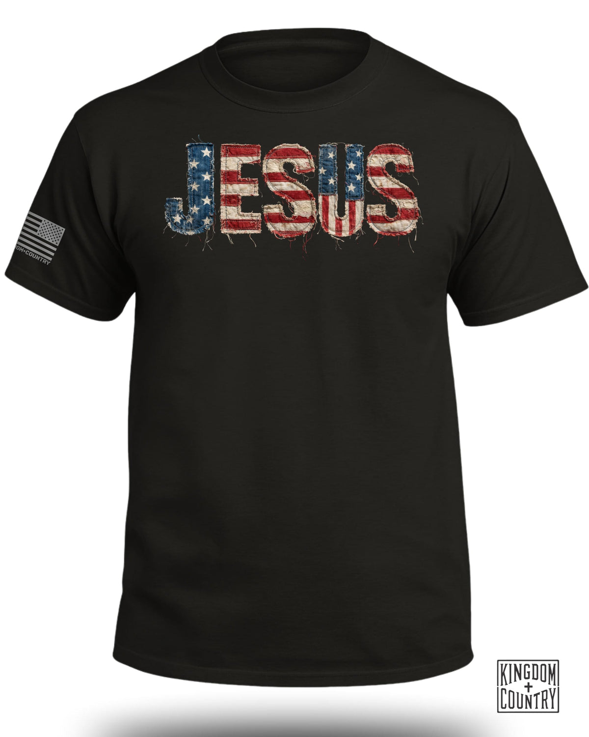 Patriotic Jesus American Flag T-Shirt