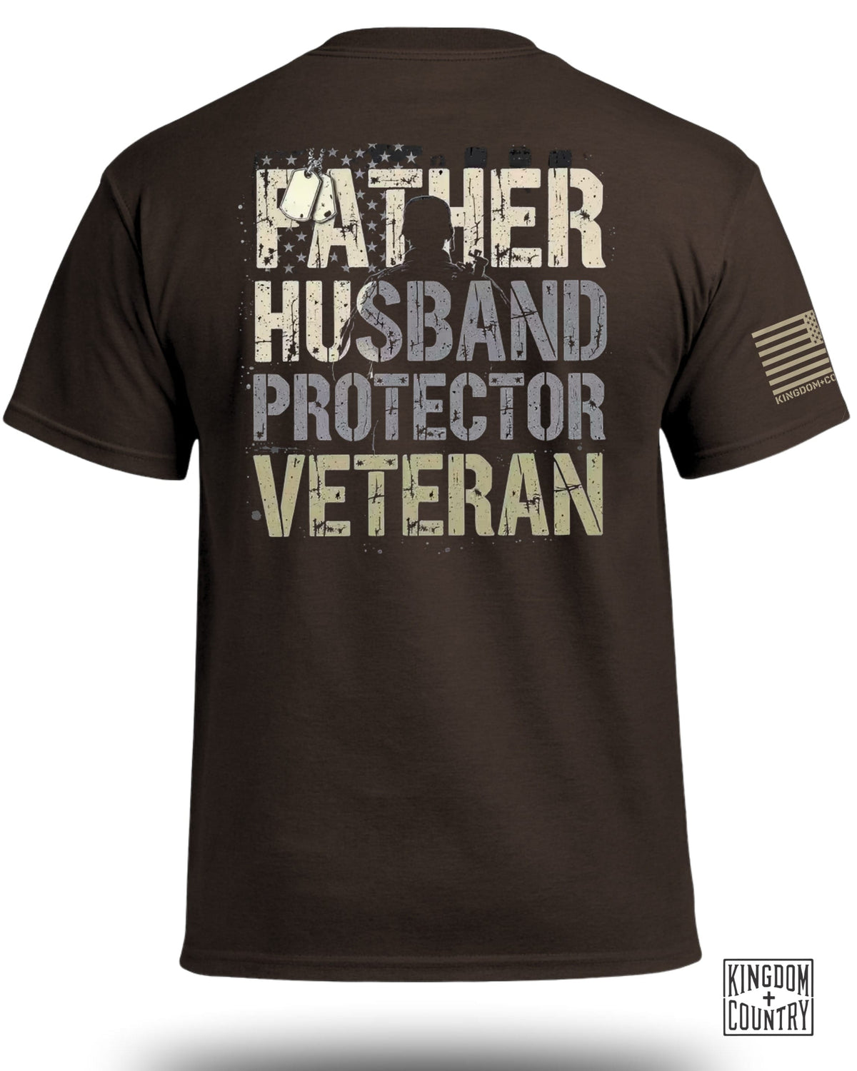 Father Husband Protector Veteran T-Shirt