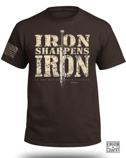 Iron Sharpens Iron Proverbs 27:17 T-Shirt