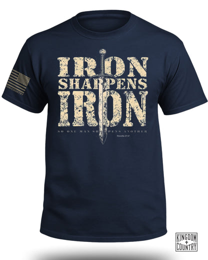 Iron Sharpens Iron Proverbs 27:17 T-Shirt