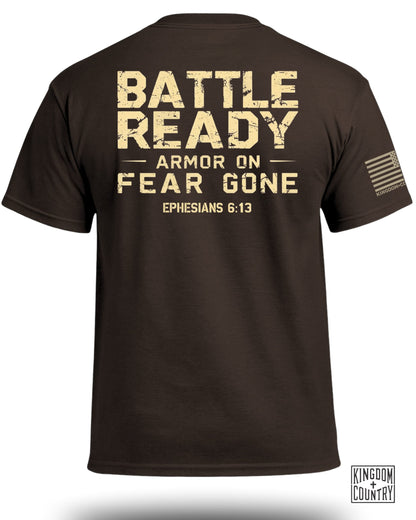 Battle Ready Armor On Fear Gone T-Shirt