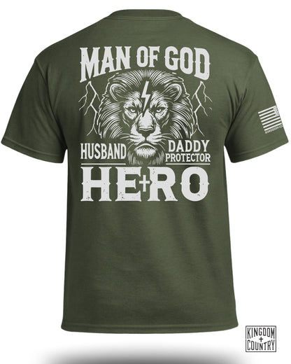 Man Of God Husband Daddy Hero T-Shirt