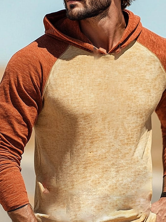 Men's Outdoor Sun Protection Cool Hooded Sun Protection Long Sleeve Top