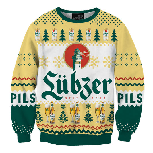 Unisex Beer 3D Ugly Christmas Sweater