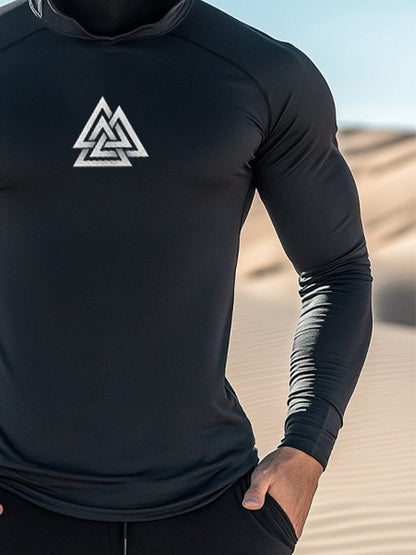 Men's Outdoor Sun Protection Breathable Cool Hooded Sun Protection Long Sleeve Top