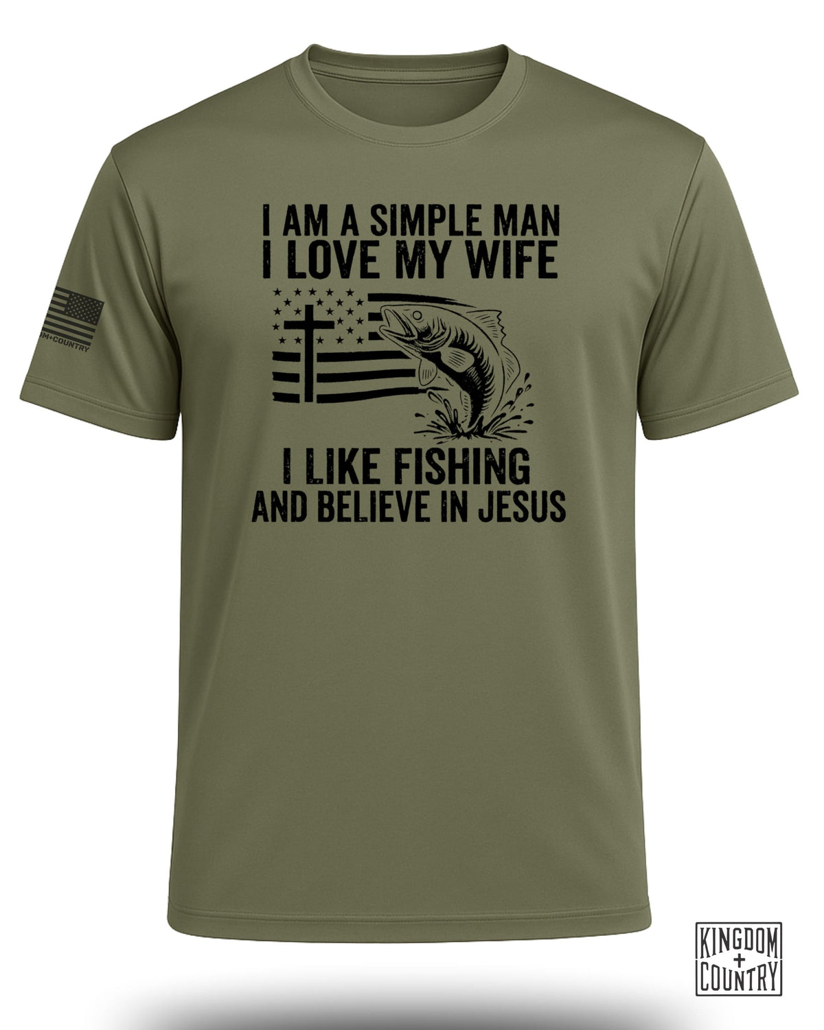 Simple Man Fishing & Faith Performance Shirt