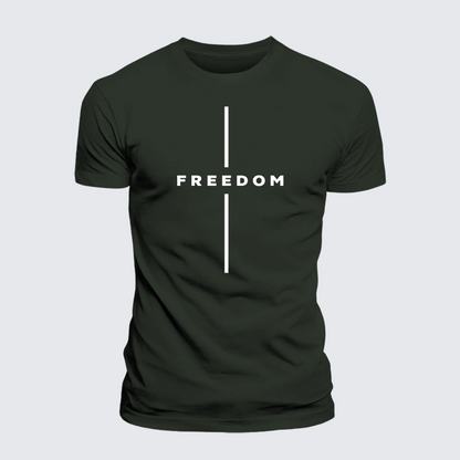 Luxe Mercerized Cotton Tee - Freedom Is Not Free