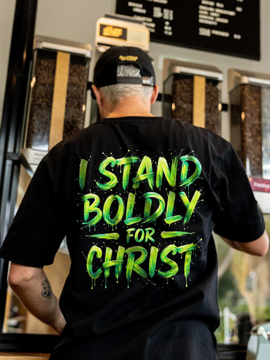 I stand boldly for christ Printed Men's T-shirt