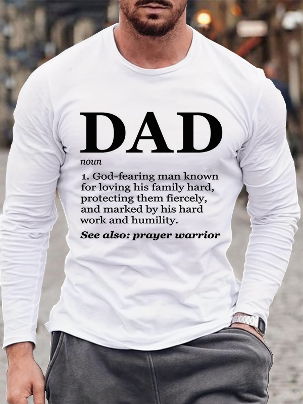 God’s Definition of Dad Cotton Long Sleeve T-Shirt