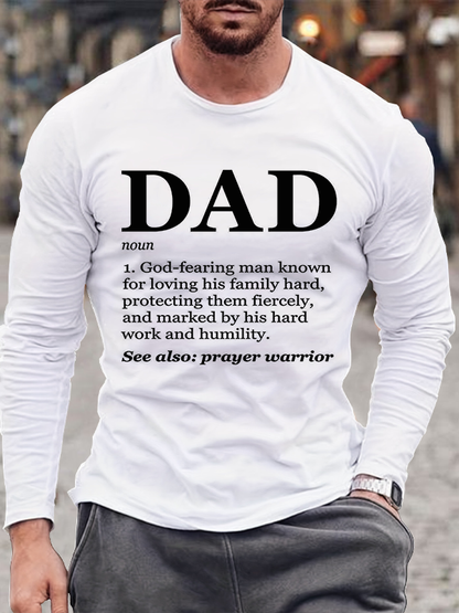 God’s Definition of Dad Cotton Long Sleeve T-Shirt