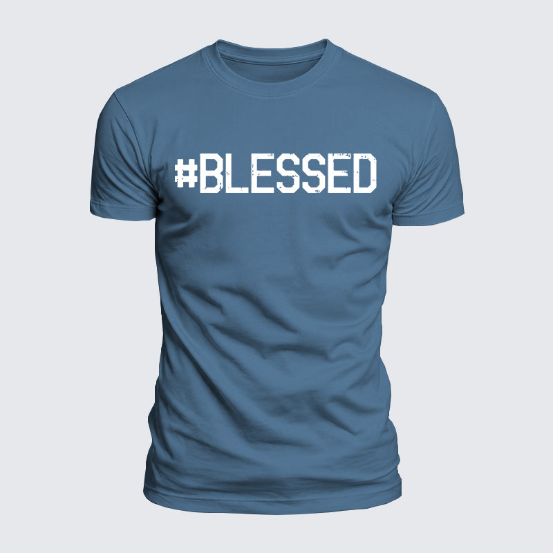 Luxe Mercerized Cotton Tee - Blessed