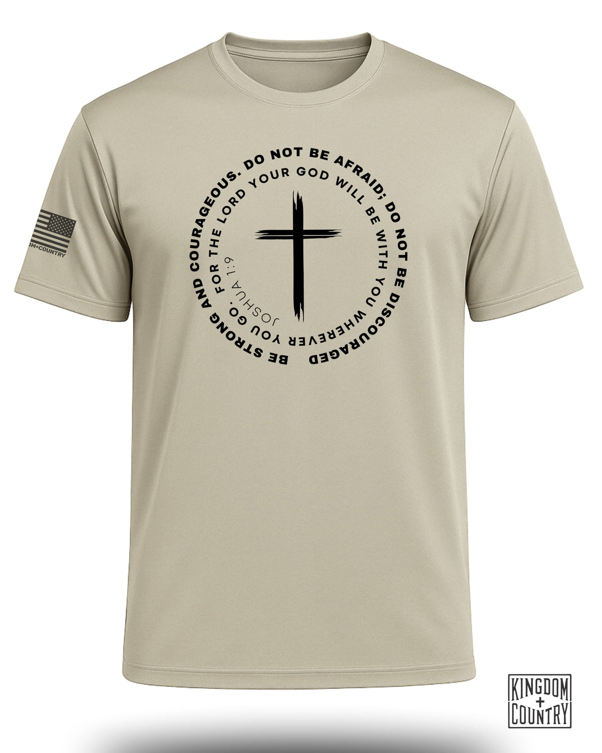 Joshua 1:9 Courage Cross Performance Shirt