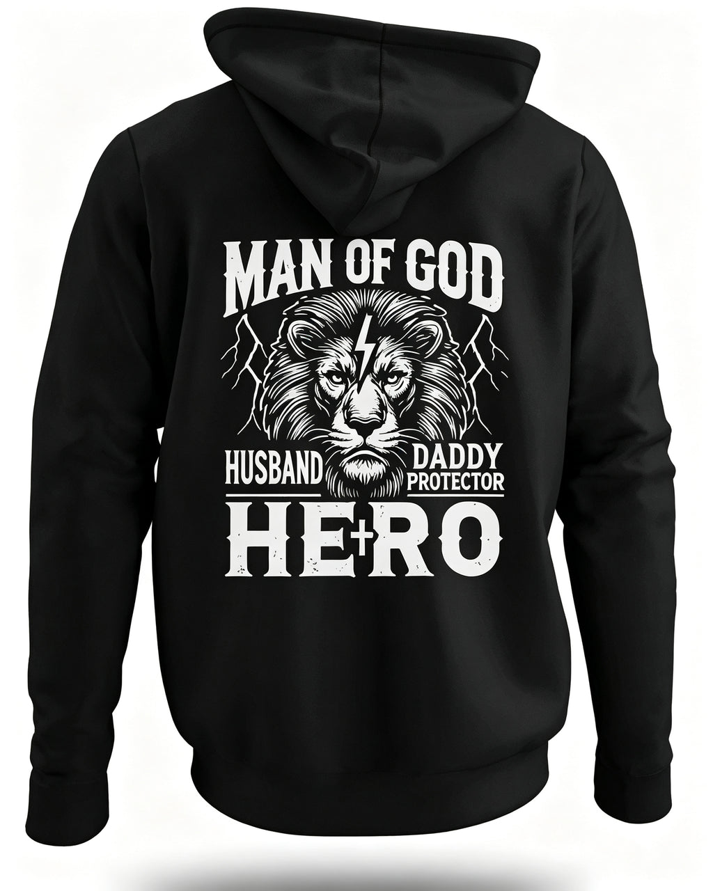 Man Of God Husband Daddy Hero Hoodie