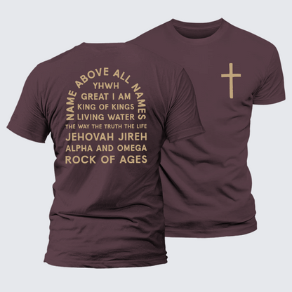 Luxe Mercerized Cotton Tee - Name Above All Names