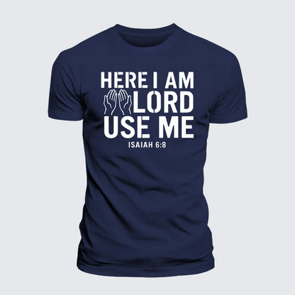 Luxe Mercerized Cotton Tee - Here l am Lord Use Me