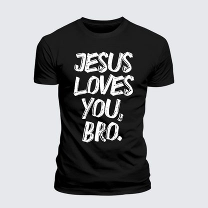 Luxe Mercerized Cotton Tee - Jesus Loves Bro
