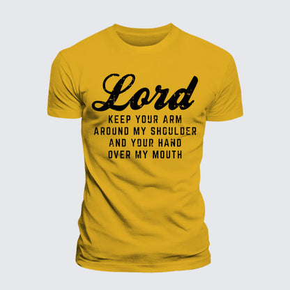 Luxe Mercerized Cotton Tee - Lord Arm Shoulder Hand Mouth