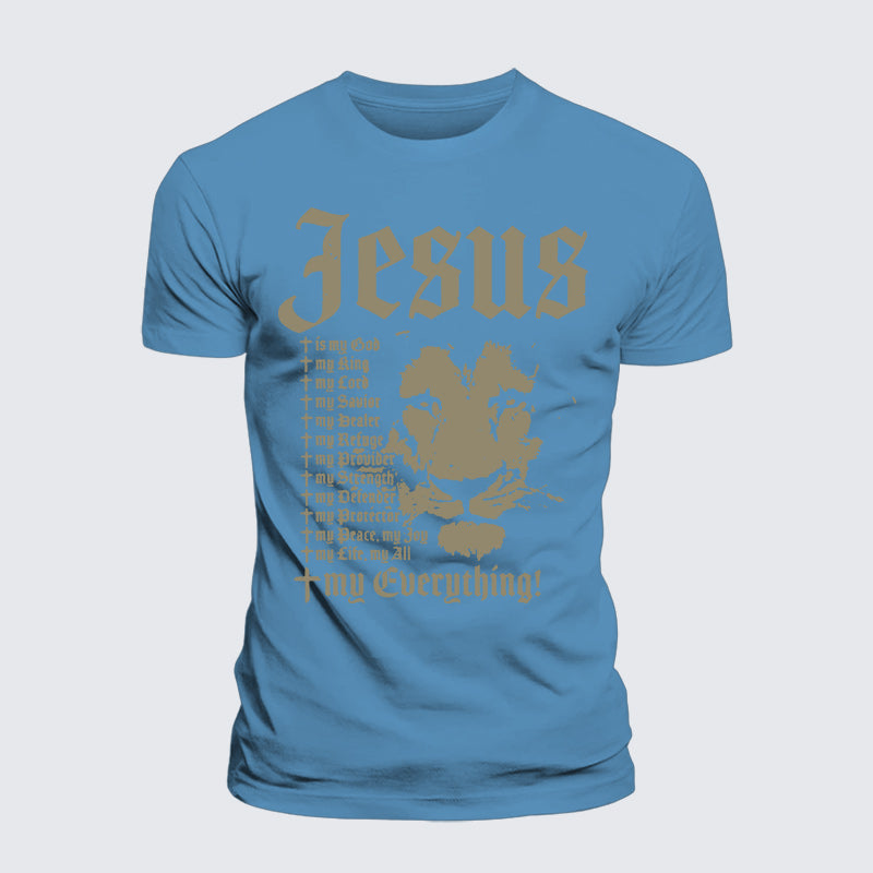 Luxe Mercerized Cotton Tee - Jesus Is My God King Lord