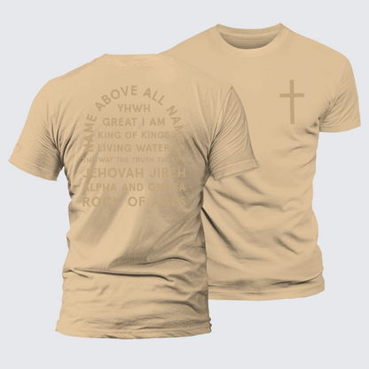 Luxe Mercerized Cotton Tee - Name Above All Names