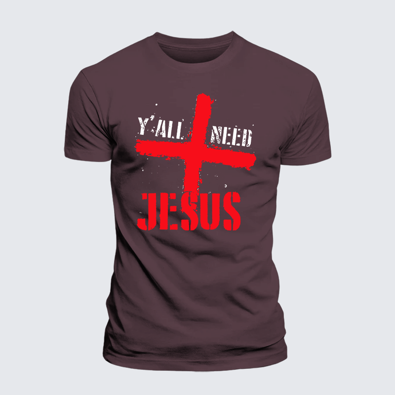 Luxe Mercerized Cotton Tee - Y'all Need Jesus