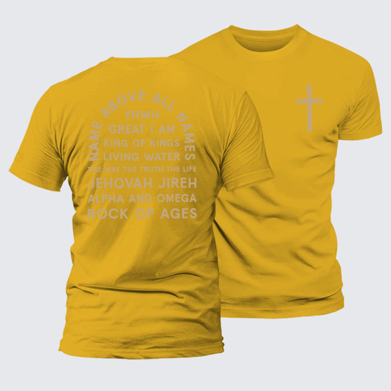 Luxe Mercerized Cotton Tee - Name Above All Names