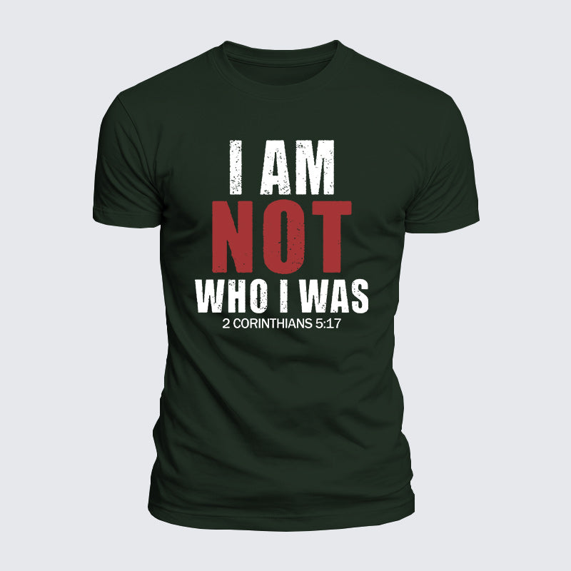Luxe Mercerized Cotton Tee - I Am Not Who I Was