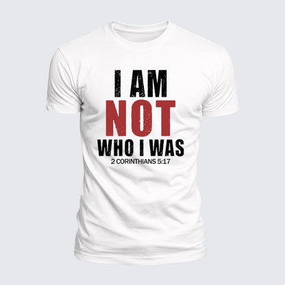 Luxe Mercerized Cotton Tee - I Am Not Who I Was