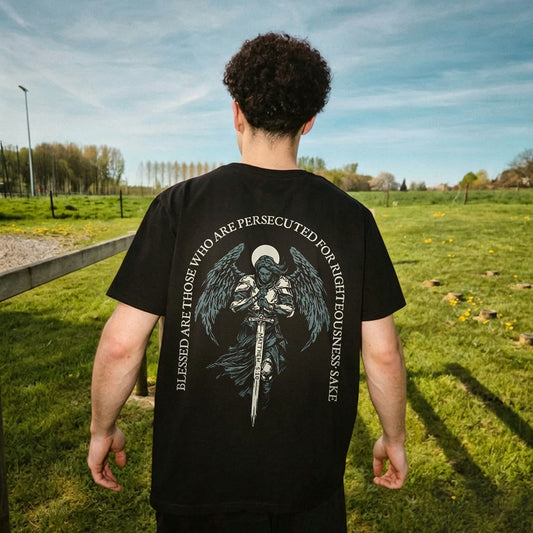 Blessed Are Those Who Are Persecuted For Righteousness Sake, Matthew 5:10 Printed Men's T-shirt