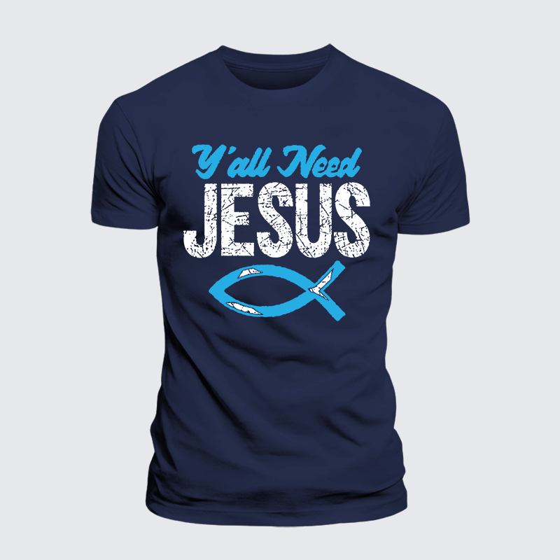 Luxe Mercerized Cotton Tee - Y'all Need Jesus