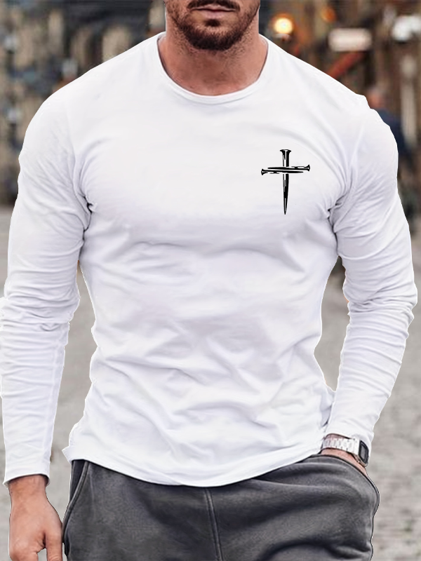 Cross Cotton Long Sleeve T-Shirt