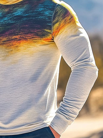 Men's Outdoor Sun Protection Breathable Cool Hooded Sun Protection Long Sleeve Top
