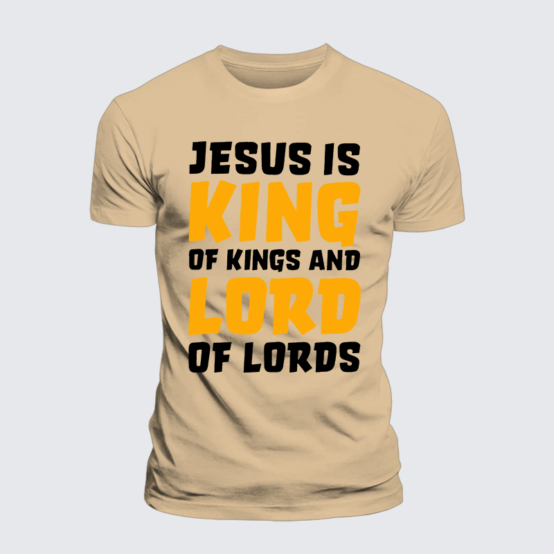 Luxe Mercerized Cotton Tee - Jesus Is King Of Kings And Lord Of Lords