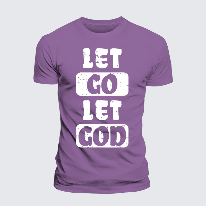 Luxe Mercerized Cotton Tee - Let Go Let God