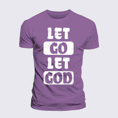Luxe Mercerized Cotton Tee - Let Go Let God