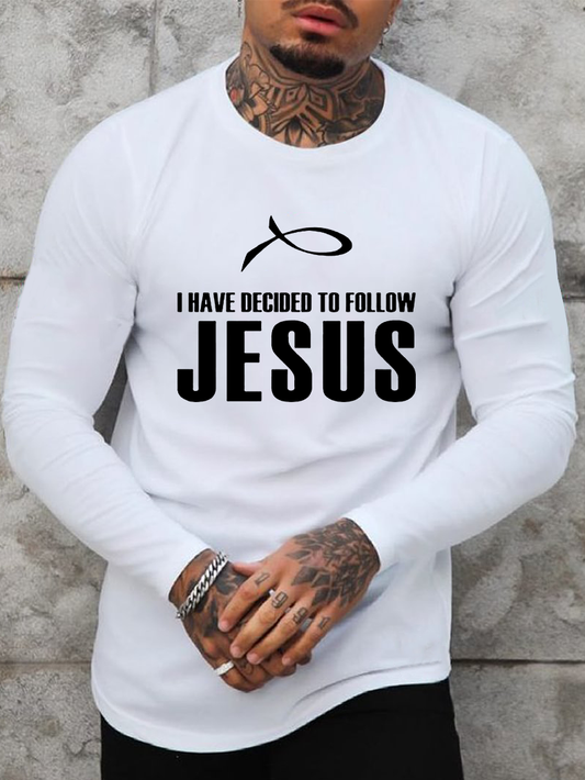 I Have Decided to Follow Jesus Christian Cotton Long Sleeve T-Shirt