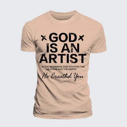 Luxe Mercerized Cotton Tee - God Is An Artist