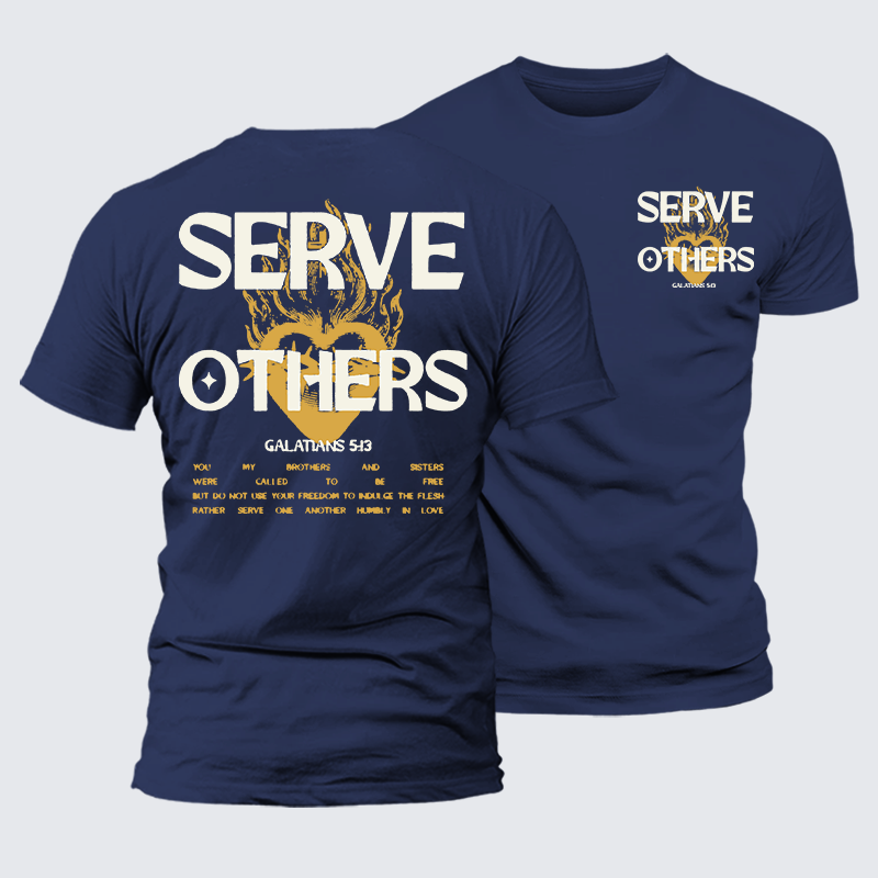 Luxe Mercerized Cotton Tee - Serve Others