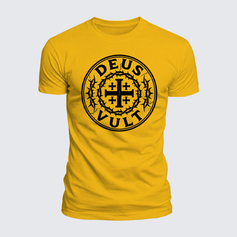 Luxe Mercerized Cotton Tee - Deus Vult