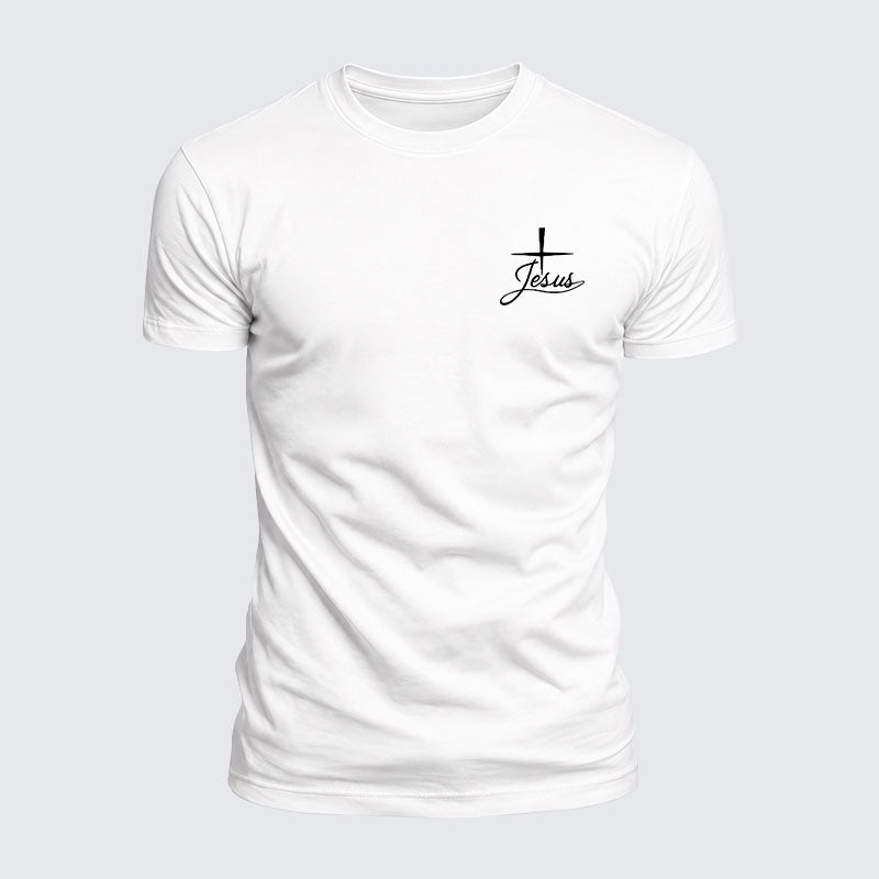 Luxe Mercerized Cotton Tee - Cross Jesus