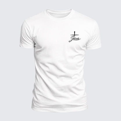 Luxe Mercerized Cotton Tee - Cross Jesus