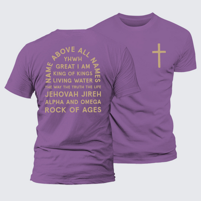 Luxe Mercerized Cotton Tee - Name Above All Names
